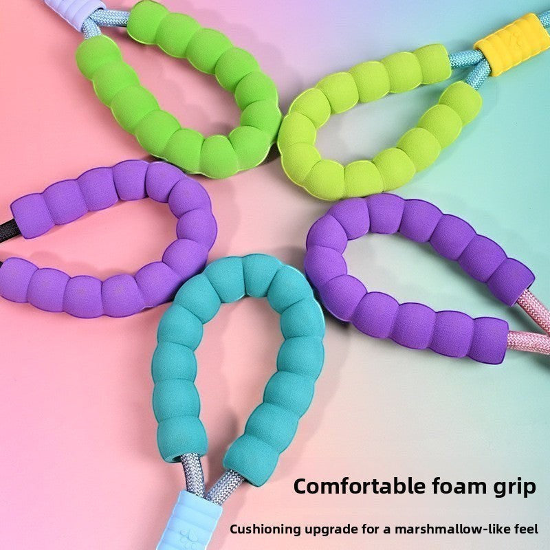 The Spoiled Pet Club Astor rope leash featuring a comfortable, cushioned foam handle for cats and dogs.