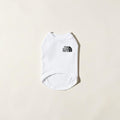 The Spoiled Pet Club white cotton dog t-shirt featuring a black The Dog Face logo on the chest.