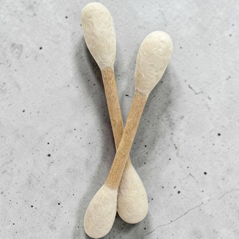 The Spoiled Pet Club Clubhouse cat toy made of natural wool felt in a crossed design for interactive pet play